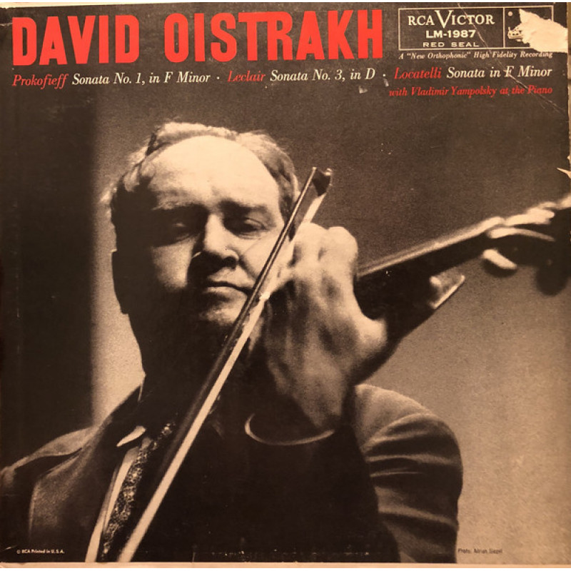 David Oistrach, Sergei Prokofiev, Jean-Marie Leclair, Pietro Antonio Locatelli, Vladimir Yampolsky - Sonata No. 1, In F Minor / Sonata No. 3 In D / Sonata In F Minor David Oistrach, Sergei Prokofiev, Jean-Marie Leclair, Pietro Antonio Locatelli, Vladimir Yampolsky - Sonata No. 1, In F Minor / Sonata No. 3 In D / Sonata In F Minor