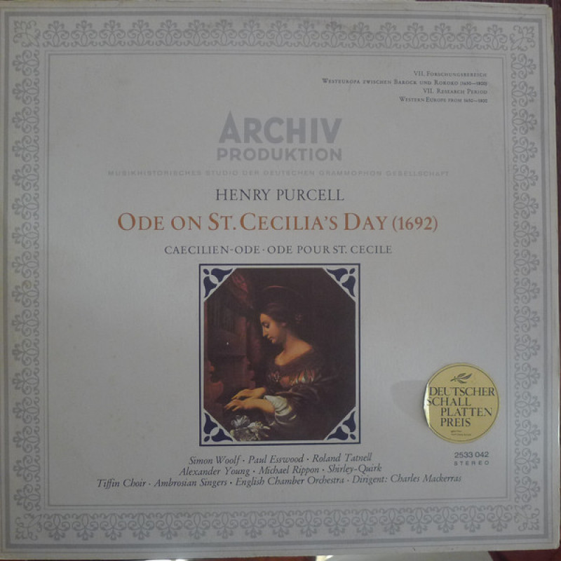 Henry Purcell - Simon Woolf - Ode On St. Cecilia's Day (1692) Henry Purcell - Simon Woolf - Ode On St. Cecilia's Day (1692)